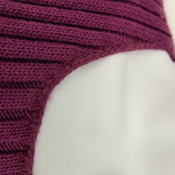 Lombaggi Knitwear Women's Purple Angora Polymide/Acrylic Midi Knit Dress Size S - Picture 8 of 10